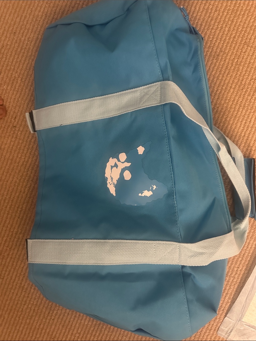 Camp Flag Gnaw Duffel Bag with Light Gray Straps